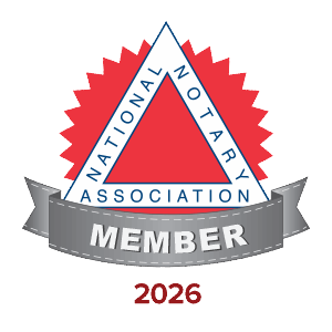 Proud member of the National Notary Association